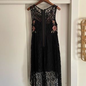 Free people black lace dress